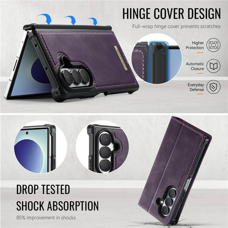 CaseMe Samsung Galaxy Z Fold 8 Ultra 2-in-1 Magnetic Wallet Case