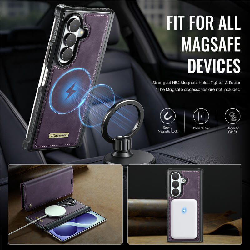 CaseMe Samsung Galaxy Z Fold 8 Ultra 2-in-1 Magnetic Wallet Case