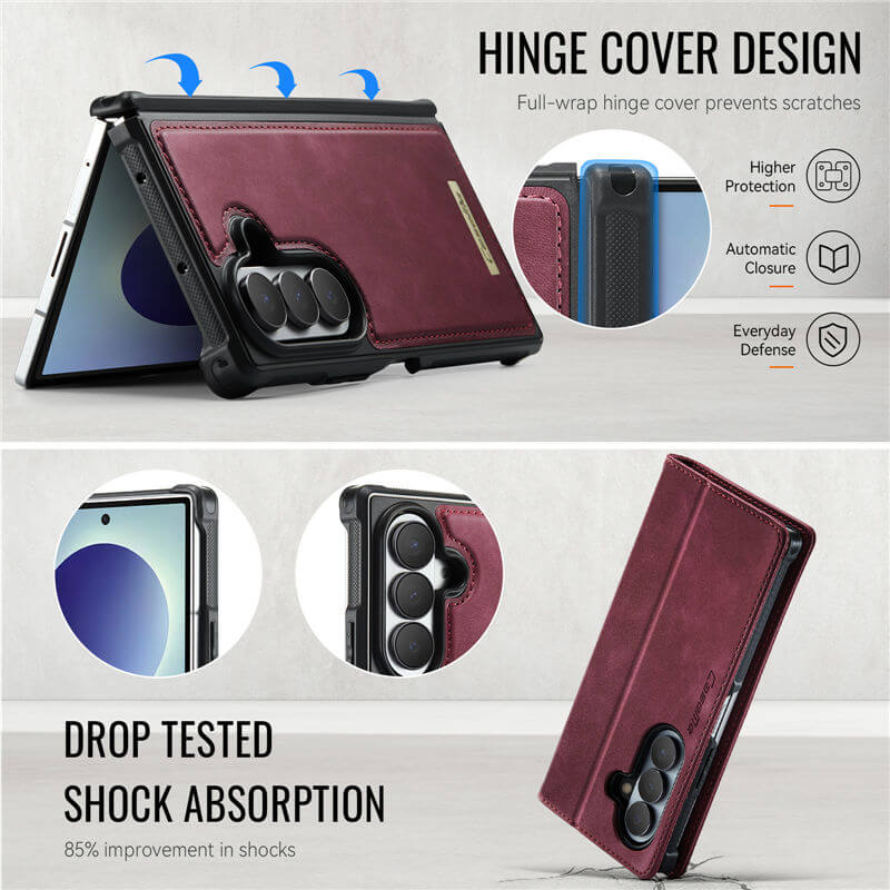 CaseMe Samsung Galaxy Z Fold 8 Ultra 2-in-1 Magnetic Wallet Case