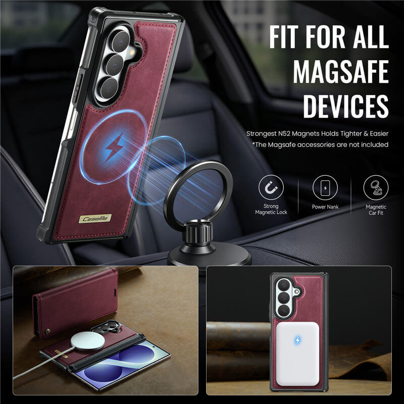 CaseMe Samsung Galaxy Z Fold 8 Ultra 2-in-1 Magnetic Wallet Case