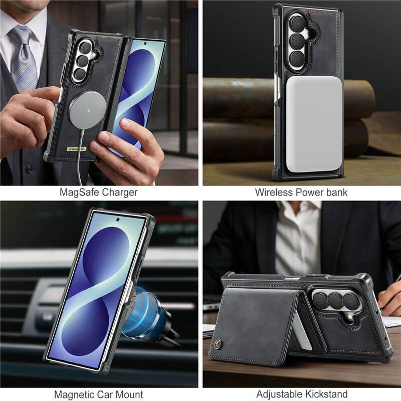 CaseMe Samsung Galaxy Z Fold 8 Ultra 2-in-1 Magnetic Wallet Case