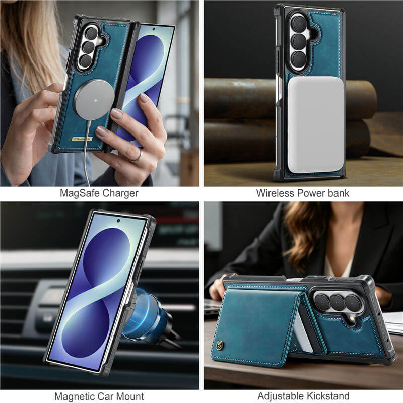CaseMe Samsung Galaxy Z Fold 8 Ultra 2-in-1 Magnetic Wallet Case