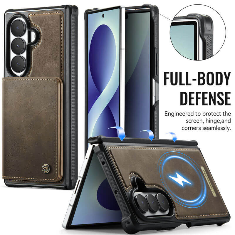 CaseMe Samsung Galaxy Z Fold 8 Ultra 2-in-1 Magnetic Wallet Case