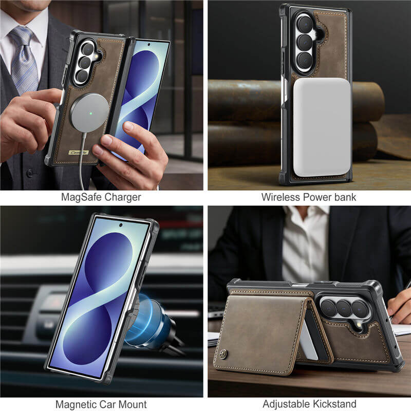 CaseMe Samsung Galaxy Z Fold 8 Ultra 2-in-1 Magnetic Wallet Case