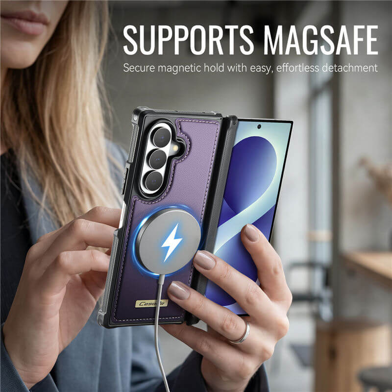 CaseMe Samsung Galaxy Z Fold 8 Ultra 2-in-1 Magnetic Wallet Case