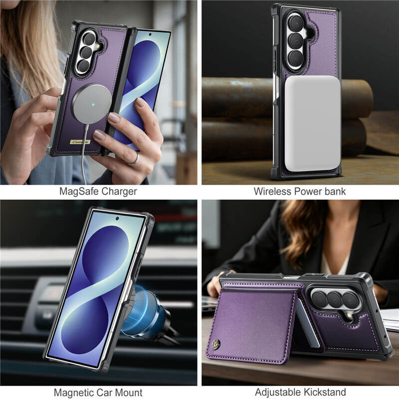 CaseMe Samsung Galaxy Z Fold 8 Ultra 2-in-1 Magnetic Wallet Case