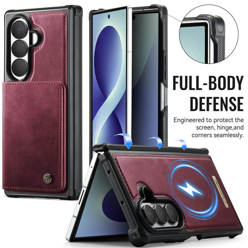 CaseMe Samsung Galaxy Z Fold 8 Ultra 2-in-1 Magnetic Wallet Case