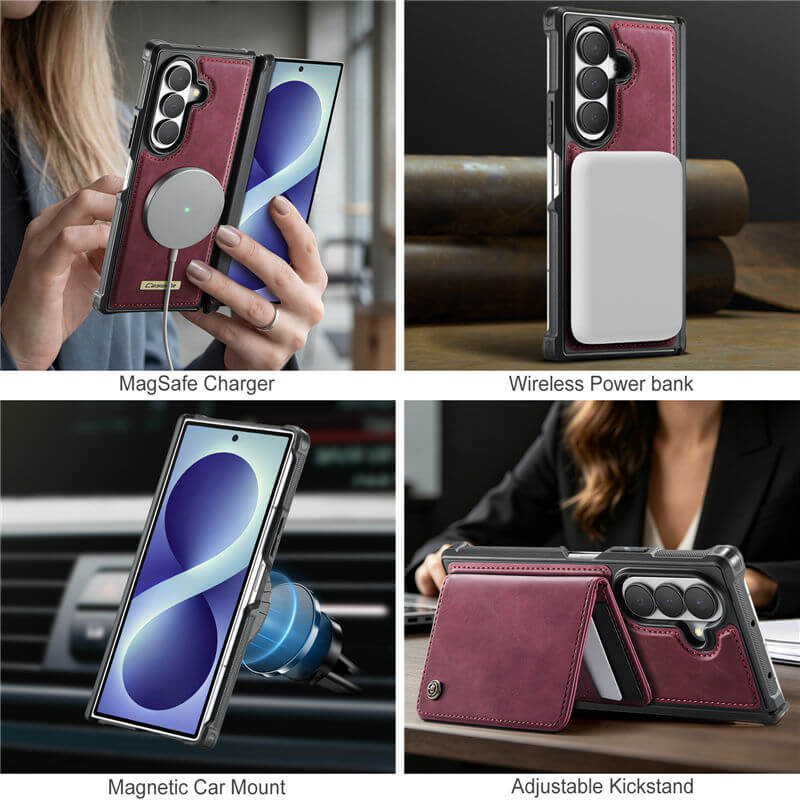 CaseMe Samsung Galaxy Z Fold 8 Ultra 2-in-1 Magnetic Wallet Case