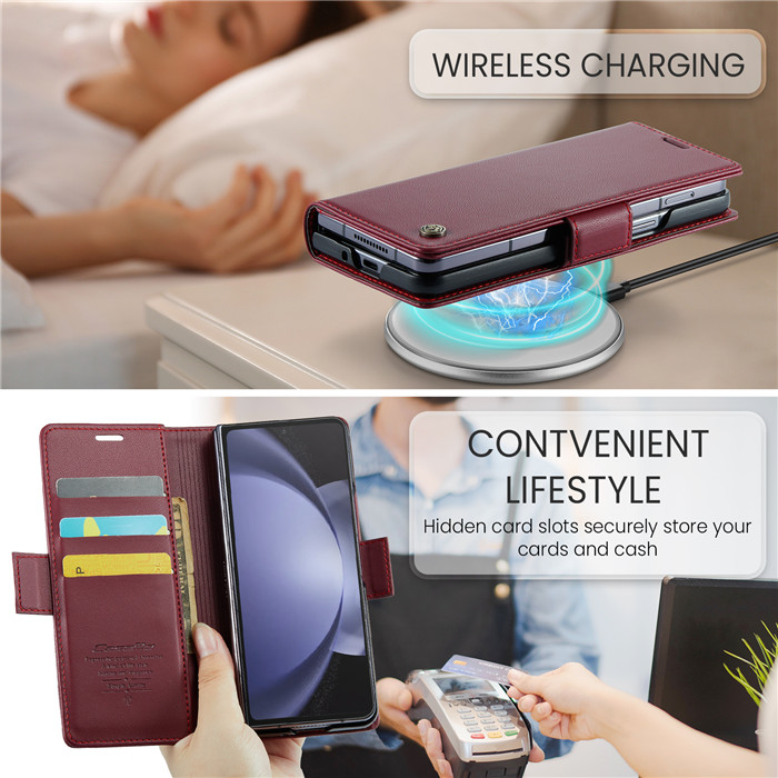 CaseMe Samsung Galaxy Z Fold5 5G Wallet RFID Blocking Case