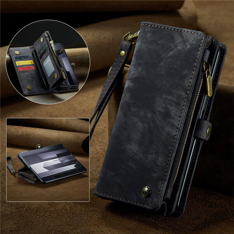CaseMe Samsung Galaxy Z Fold7 Wallet Case with Wrist Strap