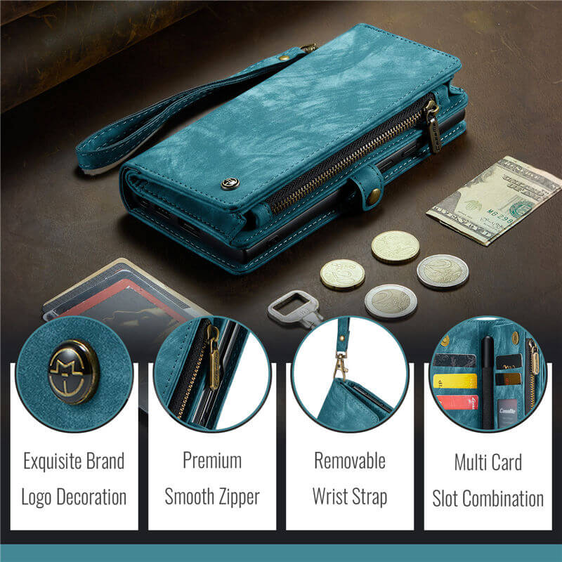 CaseMe Samsung Galaxy Z Fold7 Wallet Case with Wrist Strap