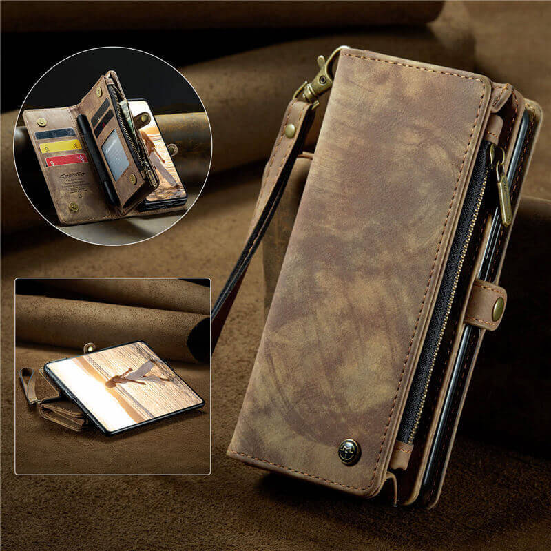 CaseMe Samsung Galaxy Z Fold7 Wallet Case with Wrist Strap