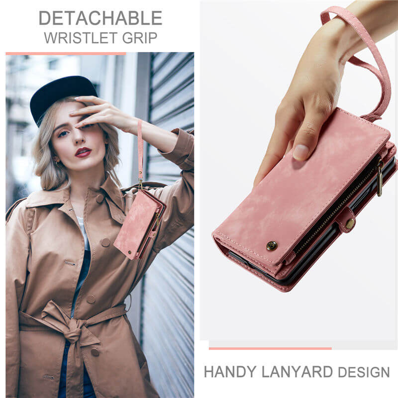 CaseMe Samsung Galaxy Z Fold7 Wallet Case with Wrist Strap