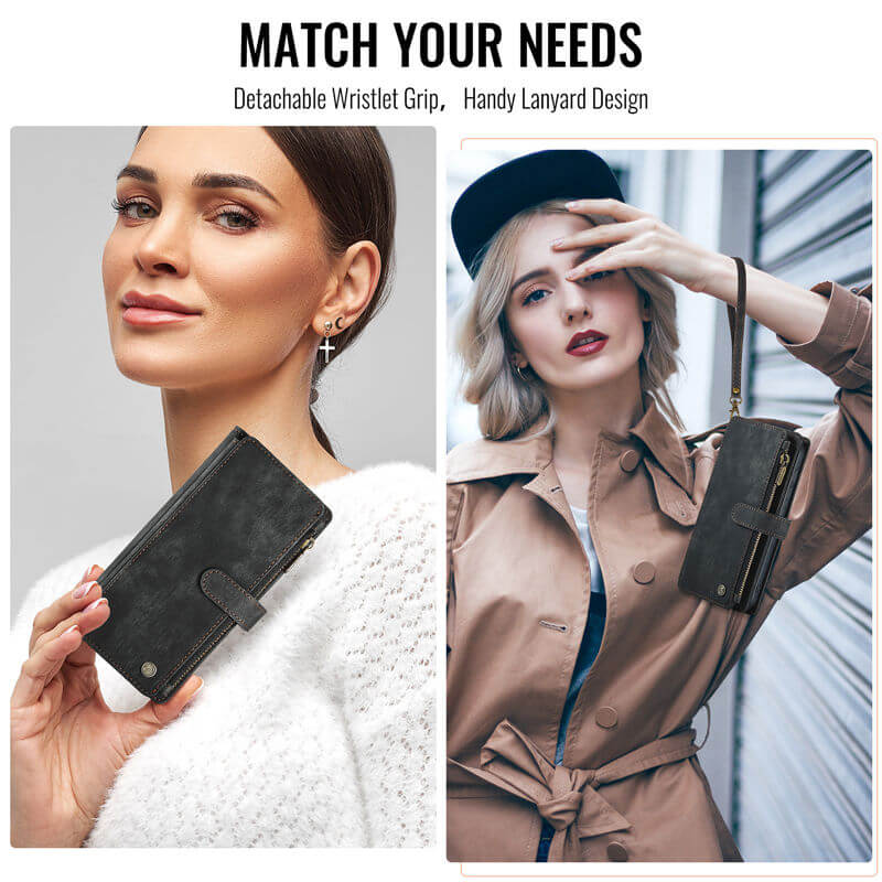 CaseMe Samsung Galaxy Z Fold7 Wallet Case with Wrist Strap