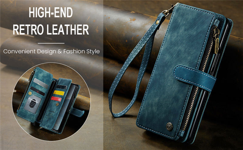 CaseMe Samsung Galaxy Z Fold7 Wallet Case with Wrist Strap