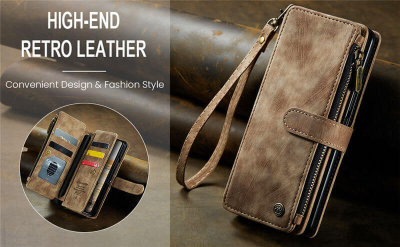 CaseMe Samsung Galaxy Z Fold7 Wallet Case with Wrist Strap