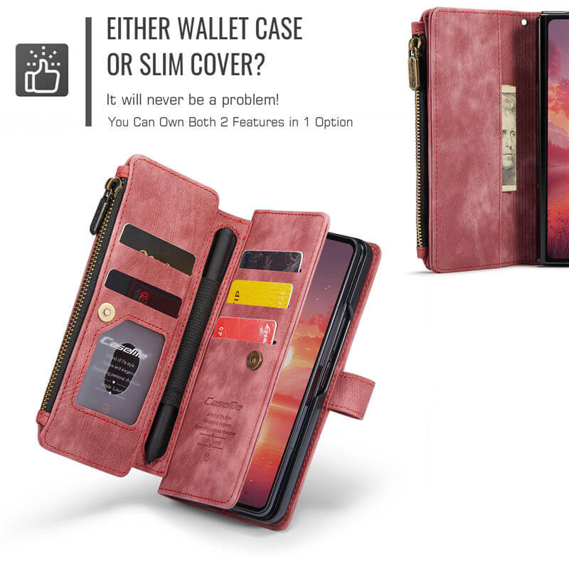 CaseMe Samsung Galaxy Z Fold7 Wallet Case with Wrist Strap