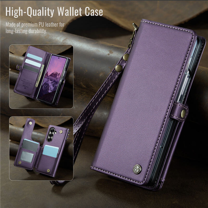 CaseMe Samsung Galaxy Z Fold7 Wallet RFID Blocking Kickstand Case