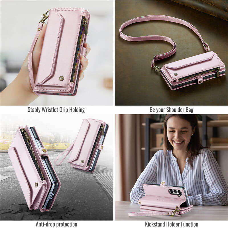 CaseMe Samsung Galaxy Z Fold7 Wallet RFID Blocking Case