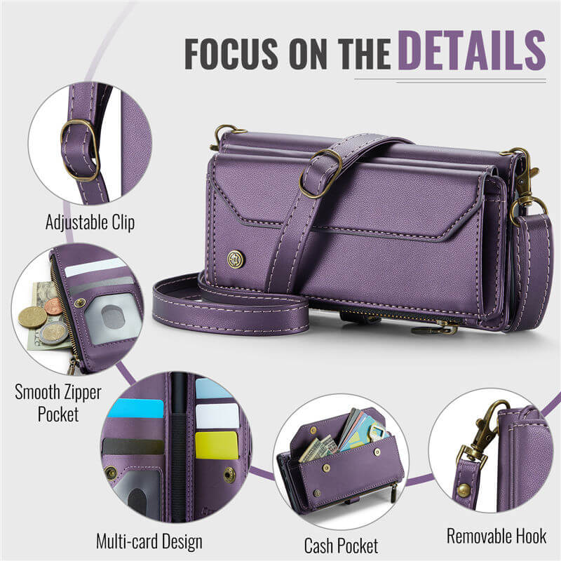 CaseMe Samsung Galaxy Z Fold7 Wallet RFID Blocking Crossbody Case