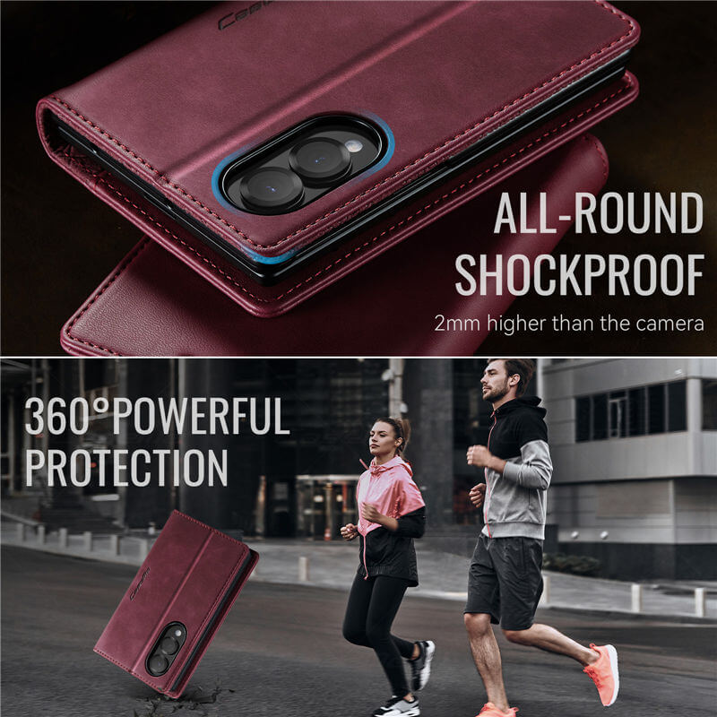 CaseMe Samsung Galaxy Z Fold 8 Magnetic Wallet Case with RFID Blocking