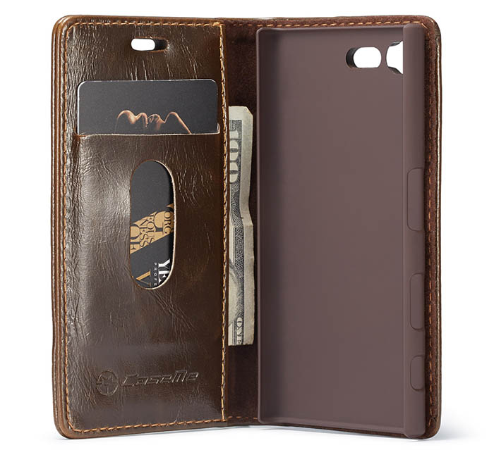 CaseMe Sony Xperia XZ2 Compact Wallet Magnetic Flip Case