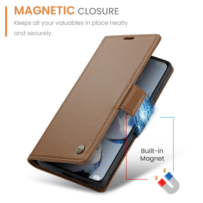 CaseMe Xiaomi 12T/12T Pro Wallet RFID Blocking Magnetic Buckle Case