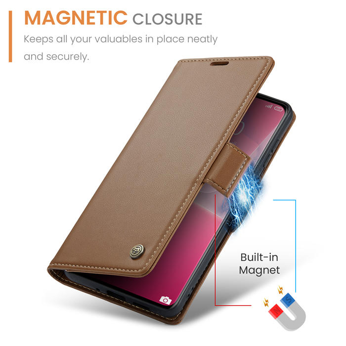 CaseMe Xiaomi 13 Lite Wallet RFID Blocking Magnetic Buckle Case
