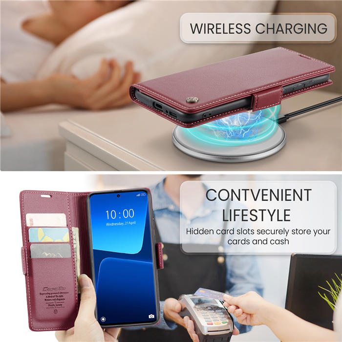 CaseMe Xiaomi 13 Pro Wallet RFID Blocking Magnetic Buckle Case
