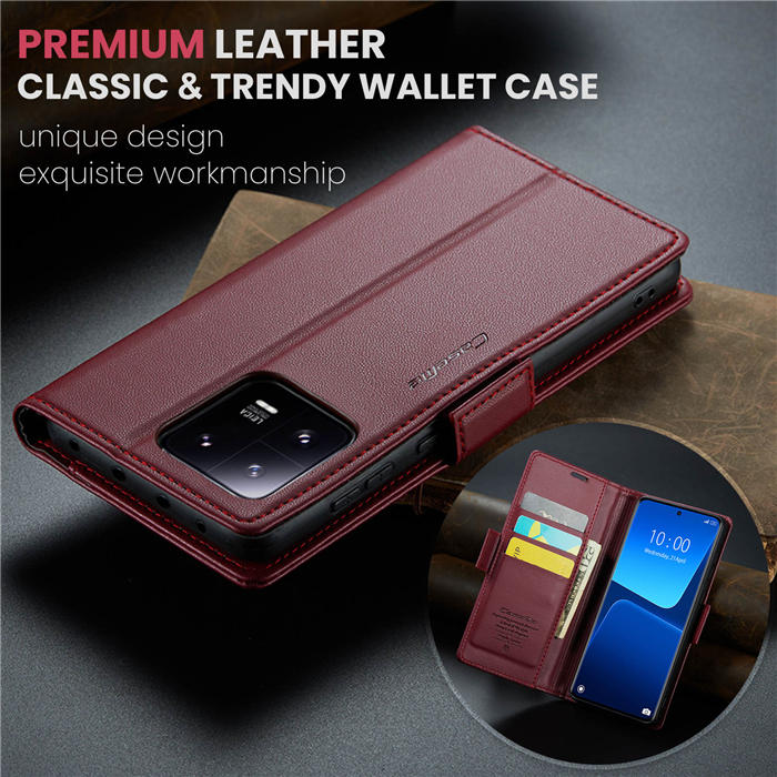 CaseMe Xiaomi 13 Pro Wallet RFID Blocking Magnetic Buckle Case