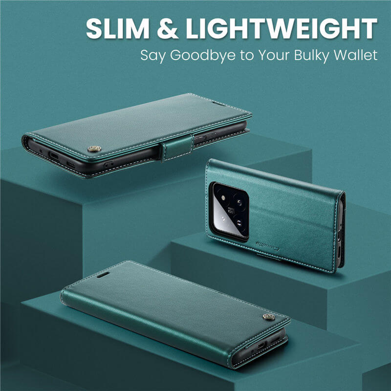 CaseMe Xiaomi 14 Wallet RFID Blocking Case