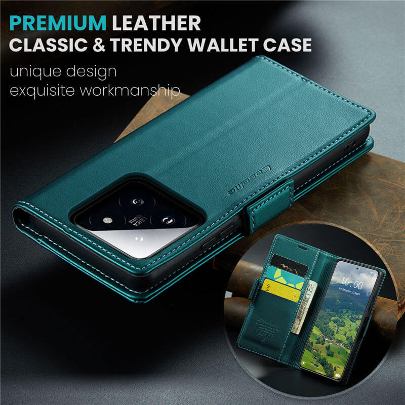 CaseMe Xiaomi 14 Wallet RFID Blocking Case
