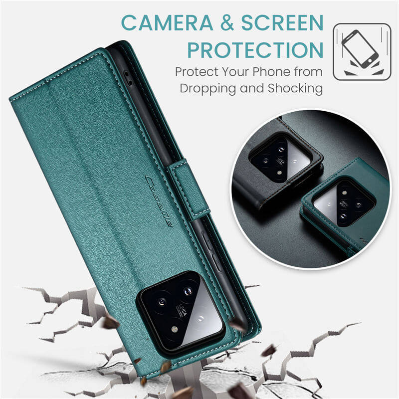CaseMe Xiaomi 14 Wallet RFID Blocking Case