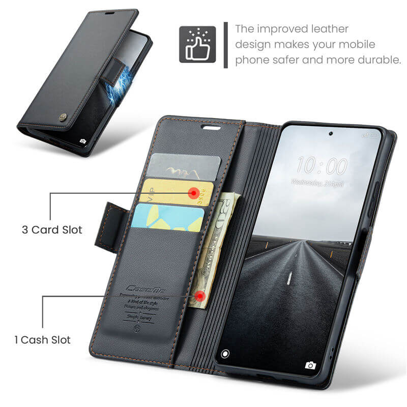 CaseMe Xiaomi 14 Pro Wallet RFID Blocking Case