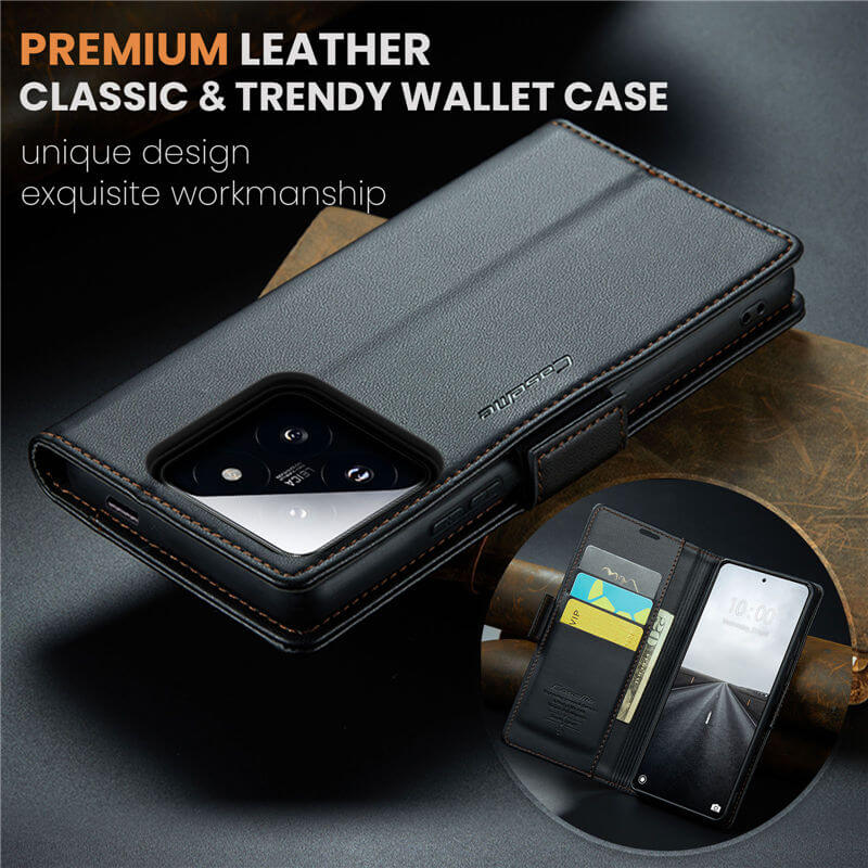CaseMe Xiaomi 14 Pro Wallet RFID Blocking Case