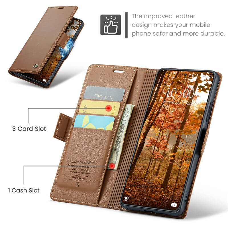 CaseMe Xiaomi 14 Pro Wallet RFID Blocking Case