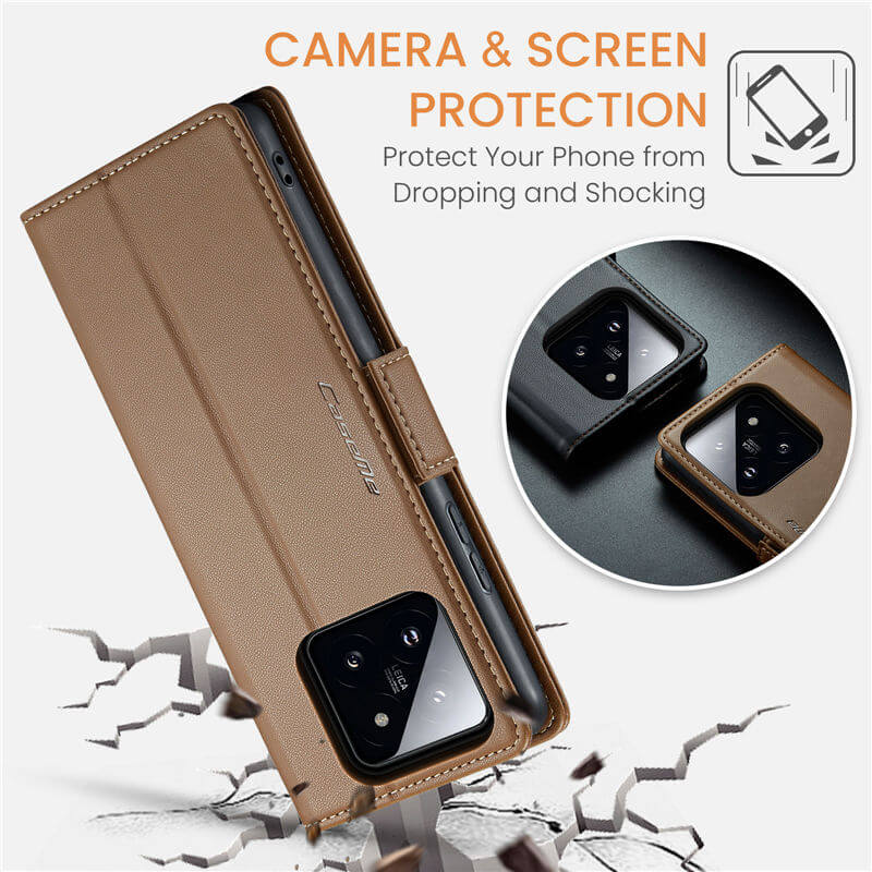 CaseMe Xiaomi 14 Pro Wallet RFID Blocking Case