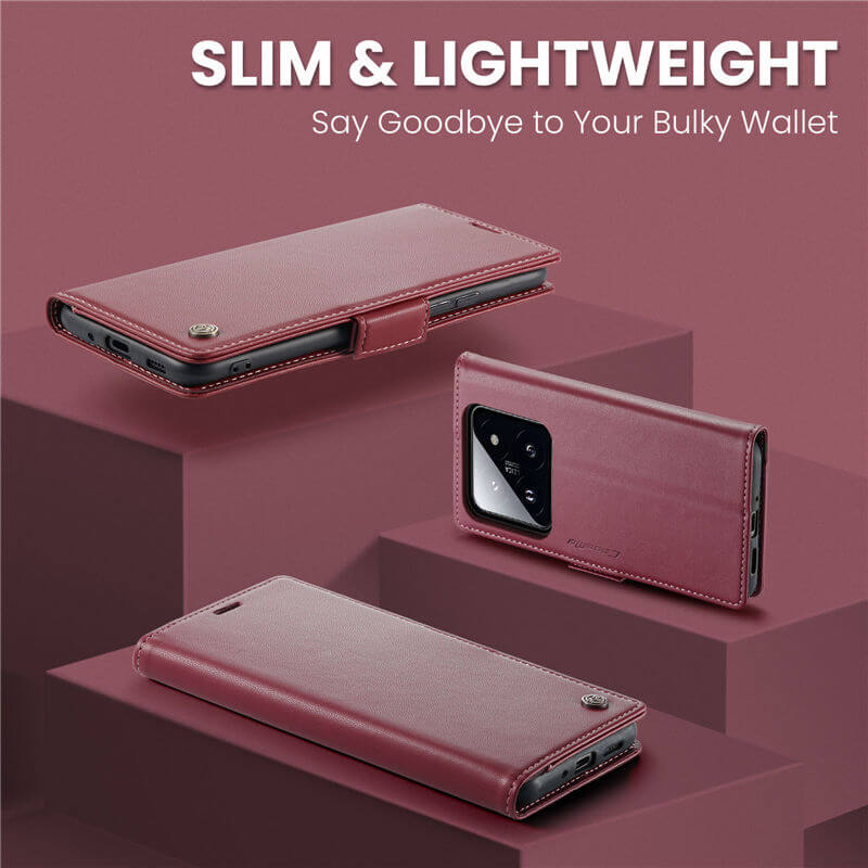 CaseMe Xiaomi 14 Pro Wallet RFID Blocking Case