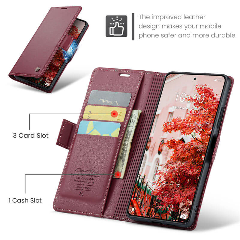 CaseMe Xiaomi 14 Pro Wallet RFID Blocking Case