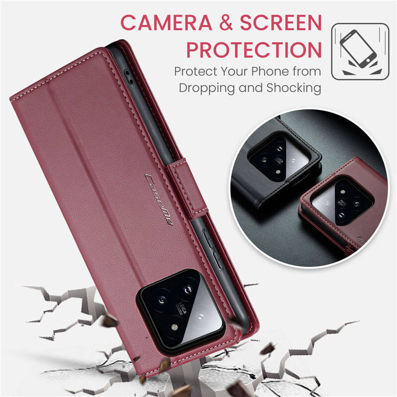CaseMe Xiaomi 14 Pro Wallet RFID Blocking Case