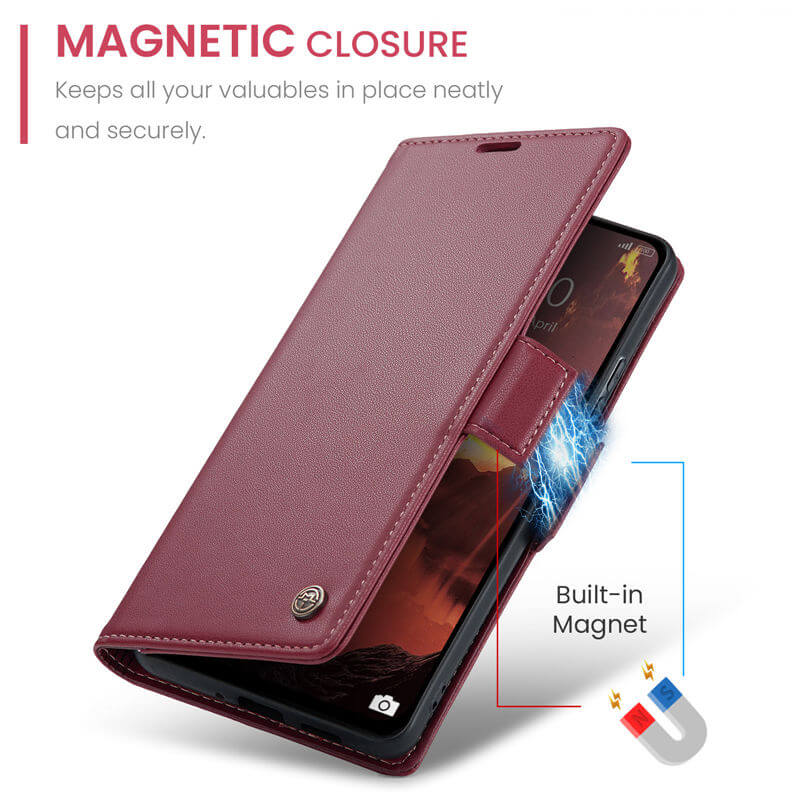 CaseMe Xiaomi Redmi 14C Wallet RFID Blocking Case