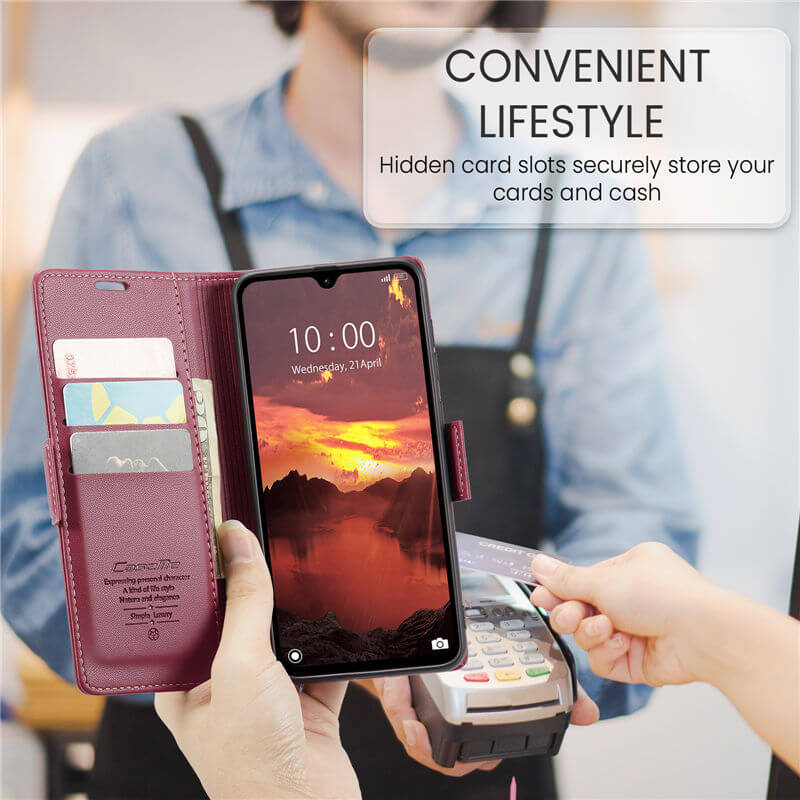 CaseMe Xiaomi Redmi 14C Wallet RFID Blocking Case