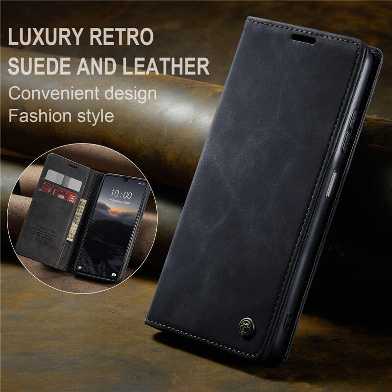 CaseMe Xiaomi Redmi 15C Wallet Magnetic Suede Leather Case
