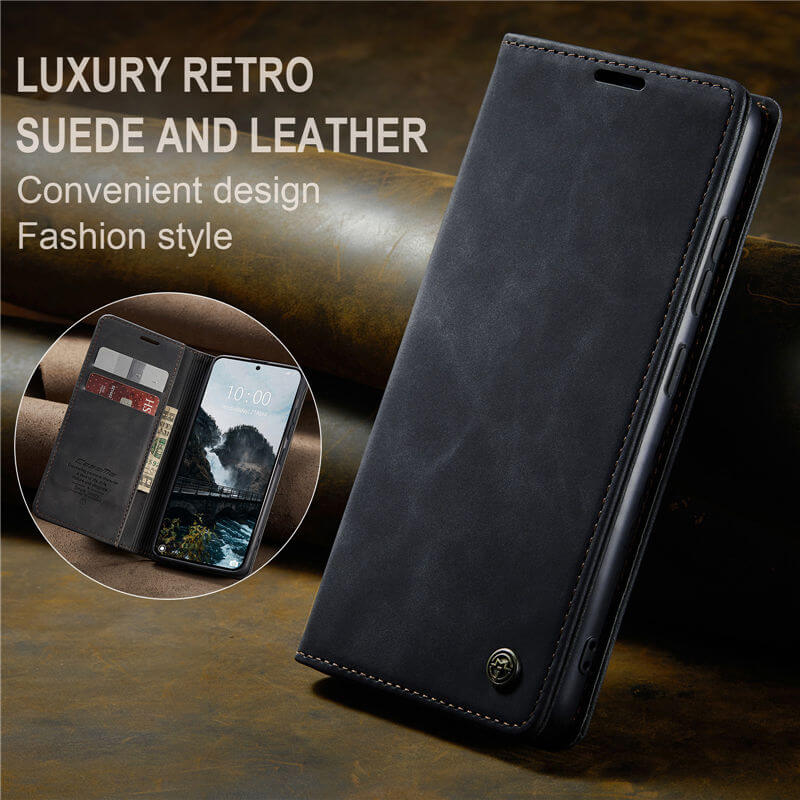 CaseMe Xiaomi 15T Pro Wallet Suede Leather Case