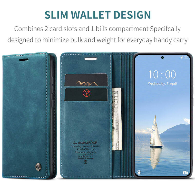CaseMe Xiaomi 15T Pro Wallet Suede Leather Case