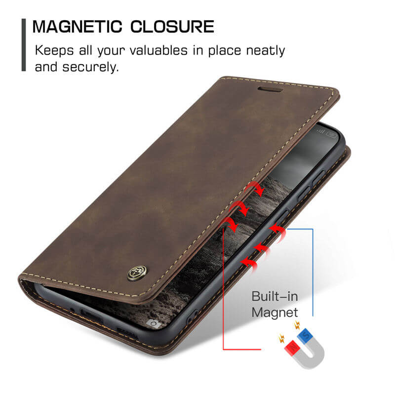 CaseMe Xiaomi 15T Pro Wallet Suede Leather Case