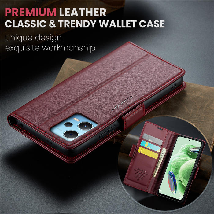 CaseMe Xiaomi POCO X5 5G Wallet RFID Blocking Magnetic Buckle Case