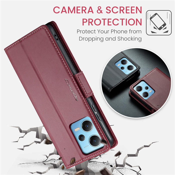 CaseMe Xiaomi POCO X5 5G Wallet RFID Blocking Magnetic Buckle Case