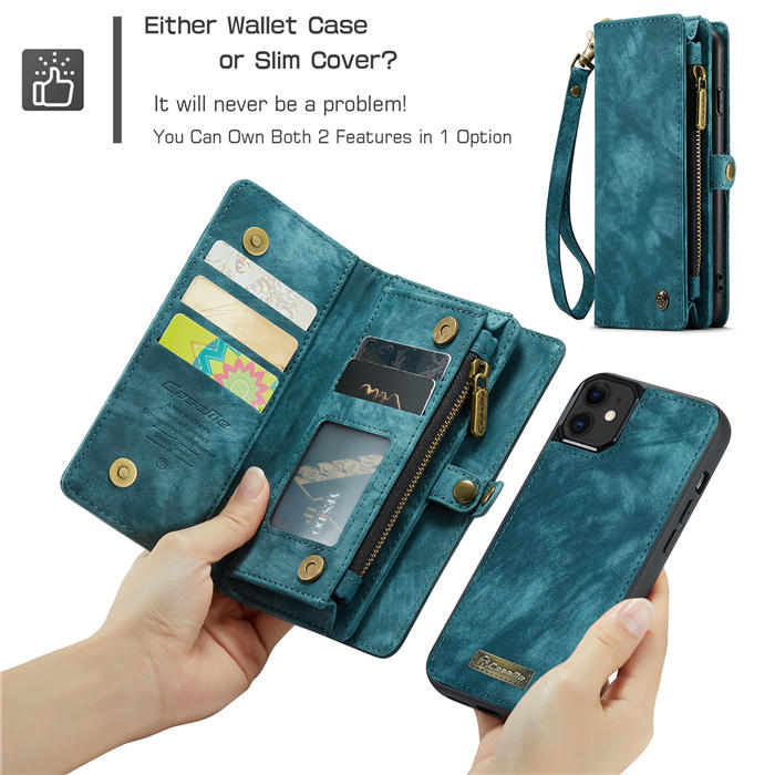 CaseMe iPhone 12 Mini Wallet Case with Wrist Strap