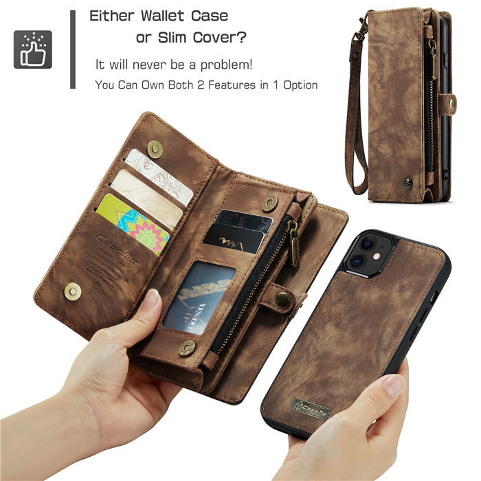 CaseMe iPhone 12 Mini Wallet Case with Wrist Strap